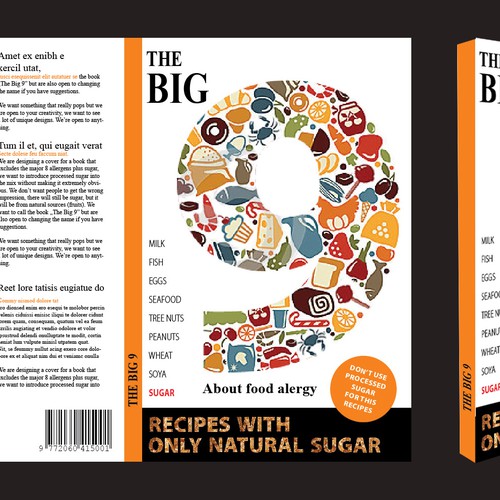 Book Cover for food allergy book Design by Yes Designs