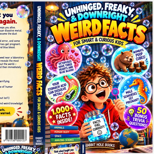 "Fun Facts Book for Kids Cover Design Contest" winning Brochure