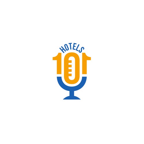 Create a logo for a podcast called - Hotels 101 - incorporate a hotel in the logo Design by Congrats!