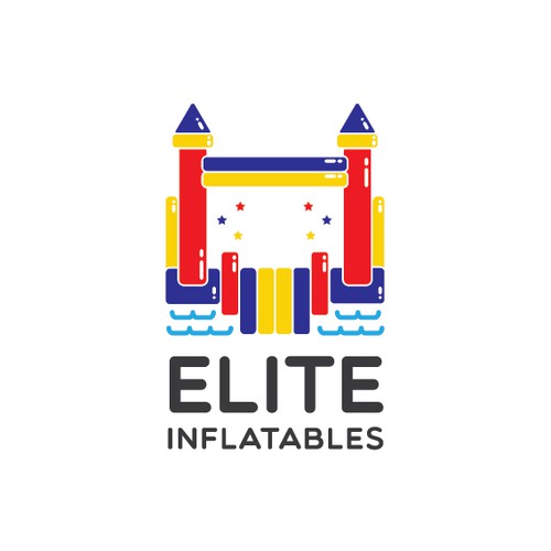 We need a professional logo for our new Inflatable Bounce House rental company!! Design by Antsign