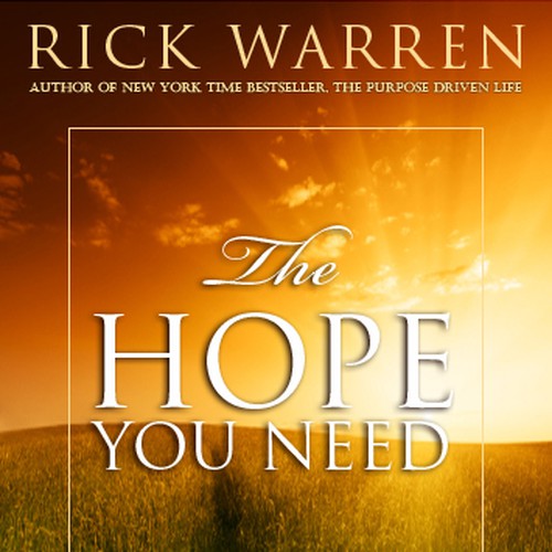 Design Rick Warren's New Book Cover Design por Endrias