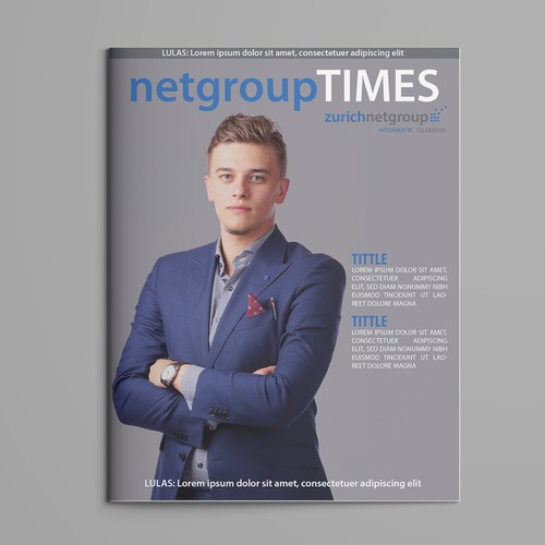 Design Magazin Cover for company internal Newsblog di Windmill Designer™