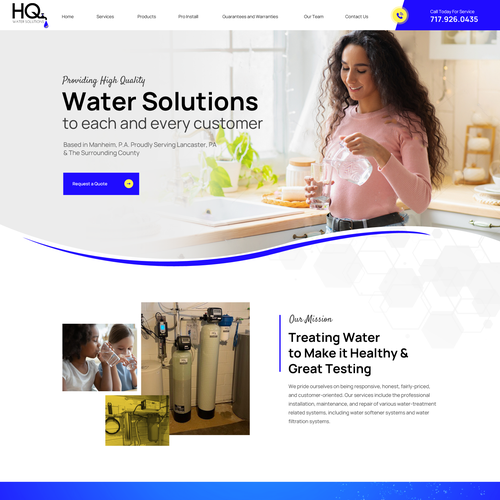 コンペ「Website for Water Treatment Website」のデザイン by Obizzyさん 