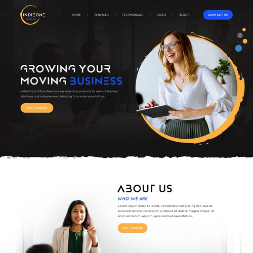 IndieOne Homepage Design by Webenix Solutions