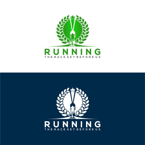 Logo for theme of the year - Running the Race Design by glasvakia