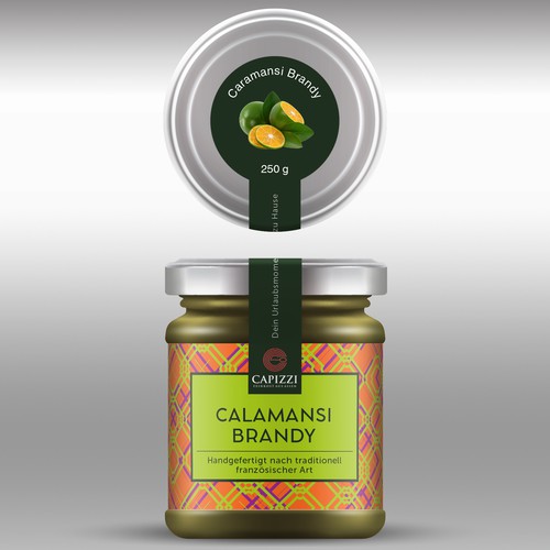 Label for exclusive fruit spreads made of tropical fruit Design by sarapaheylo