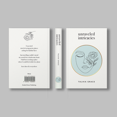 Create an authentic book cover for a collection of poems Design by DINJA