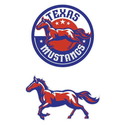 Texas Mustangs Design by ART DEPOT