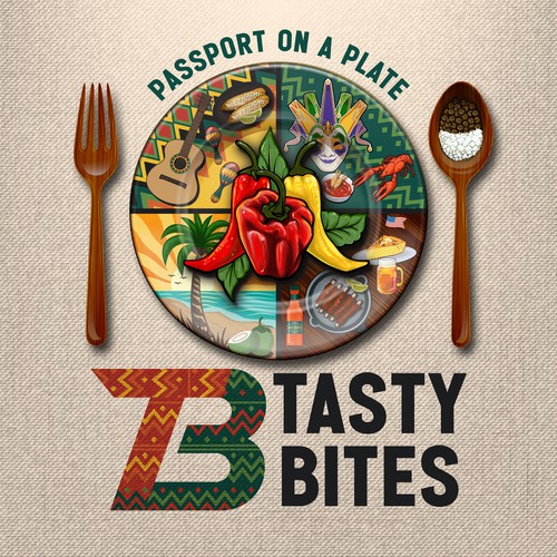 Design a Bold, Soulful Logo for Tasty Bites – Caribbean Meets Southern Comfort Design by HUSN ®️