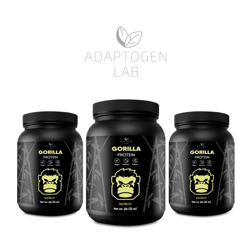 Aesthetic Label for Vegan Protein Power Design by creationMB