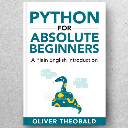 Design e-book cover for Python-ontwerp door ryanurz