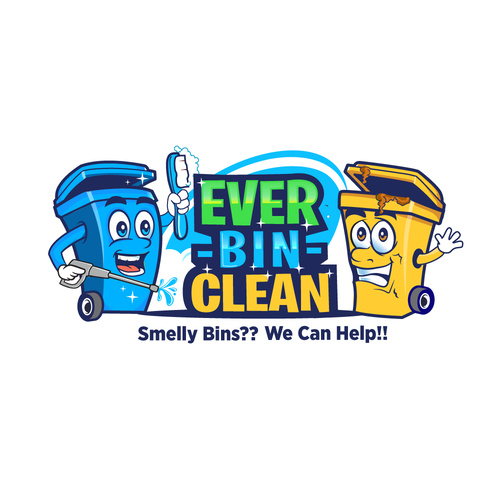 Trash bin cleaning business logo Design por YZ24