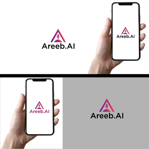 interactive visual bot that uses ai to talk to people, areeb is an Arabic female name Design by Md Abu Jafar