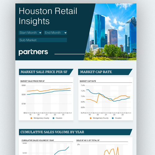 CREATE NEWSLETTER TEMPLATE FOR A COMMERCIAL REAL ESTATE AGENT TO SEND MARKET INFORMATION Design by Unique Tribe