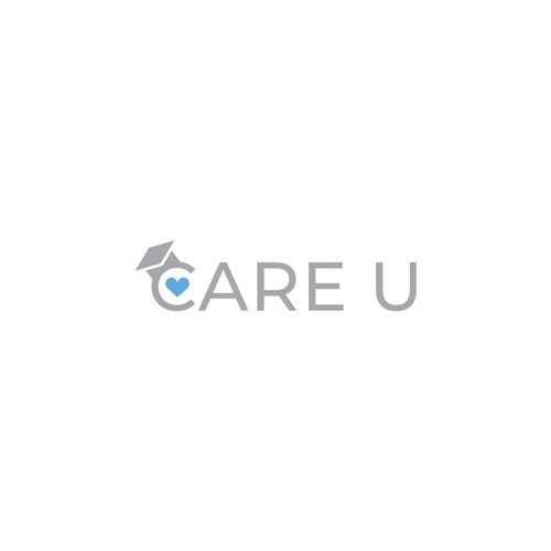 Fun yet sophisticated logo for our new training program, Care U. Design by 3nigma