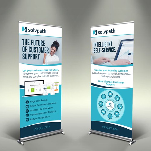 Self-Service Support Pop Up Banner Design by icon89GraPhicDeSign