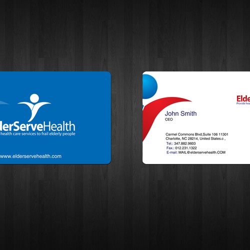 Design di Design an easy to read business card for a Health Care Company di Samer Wagdy