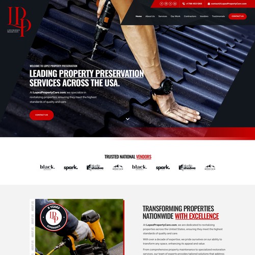 Design a Modern Property Preservation Website Company Design by keilaMaria