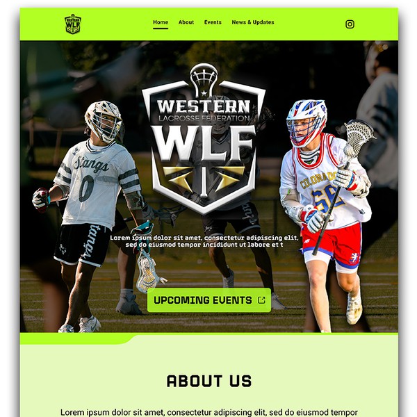 WLF a sports event website.