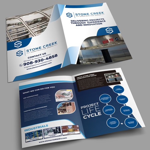 Brochure for Construction Company Design by Dzhafir