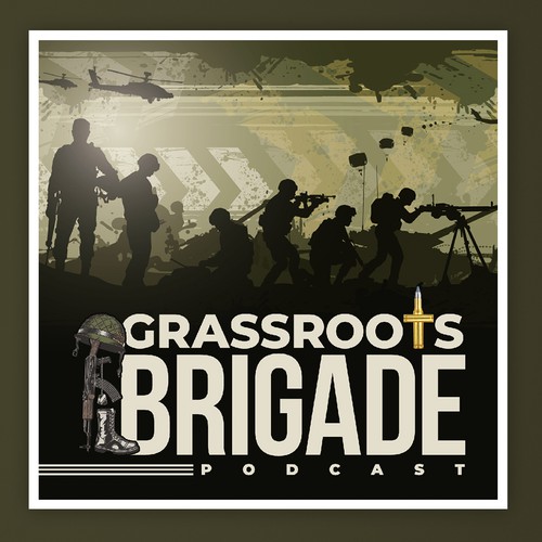 Cover Art for Military Veteran Podcast Design by The Cloud Digital