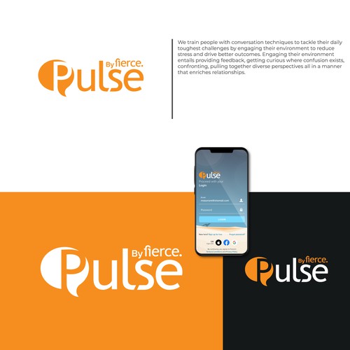 Design a logo for mobile app to manage stress thru' pivotal conversations and tools. Design by BluuStudio