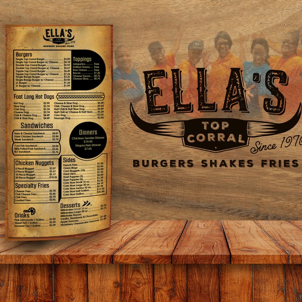Restauraunt Menu Design