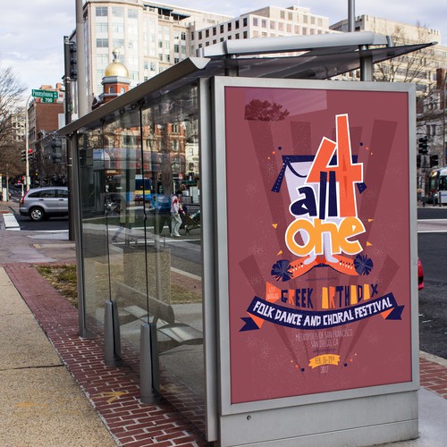 Greek Folk Dance and Choral Festival Annual Logo Design by Cheryl Francis