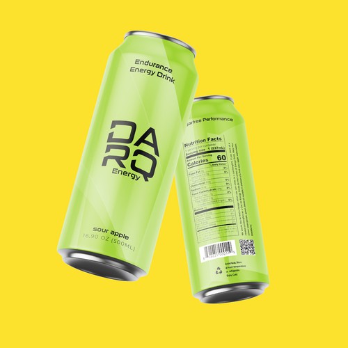 Create a unique Design for a sugar free Energy Drink Can! Design by rakaruaan