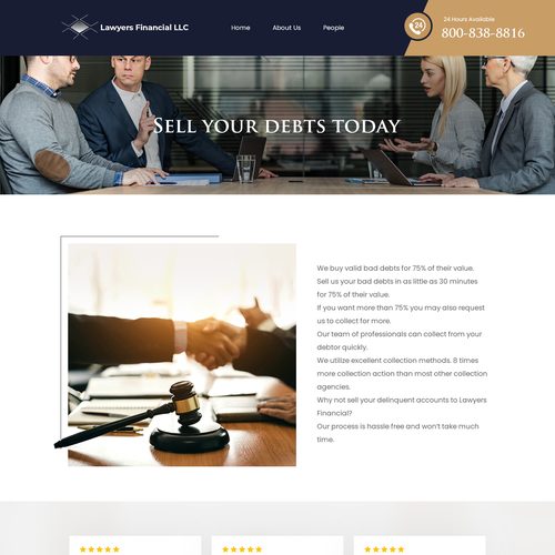 Debt Collection Website Design by Ilmash Network