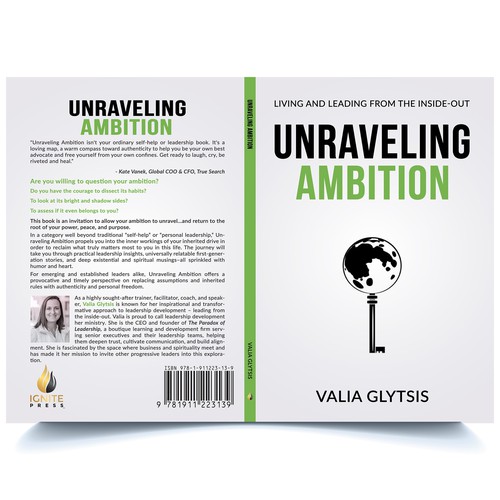 Create a cover for a book about leadership and unraveling your ambition! Design by AS Cover Arts