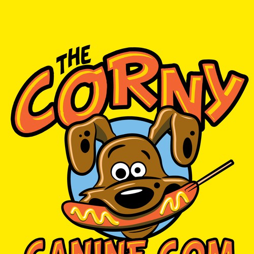 Create a logo for my corn dog business, The Corny Canine Logo design