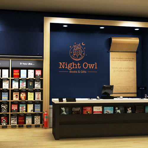 Design an inviting modern brand identity for a new independent bookshop. Design by ms.logolady