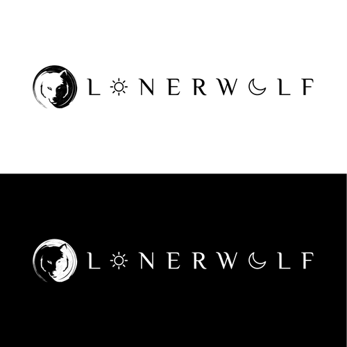 Wolf Sun/Moon Logo For Spiritual Website Design by via_oktav