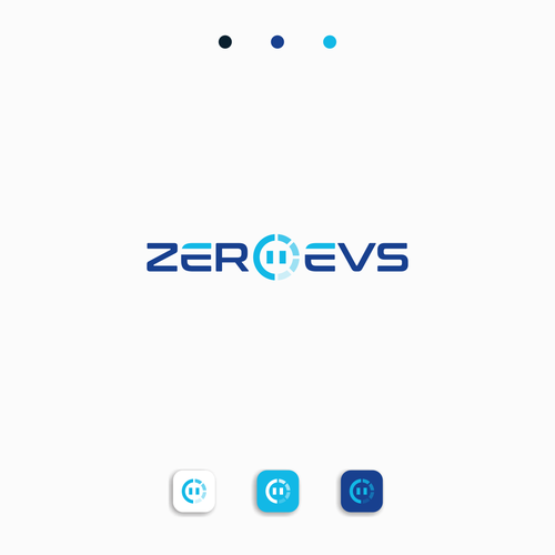 Logo for the emerging electic vehicle charger market, with a subtle emphasis on net zero Design by REIFIDE