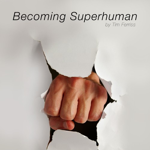 "Becoming Superhuman" Book Cover Diseño de metak