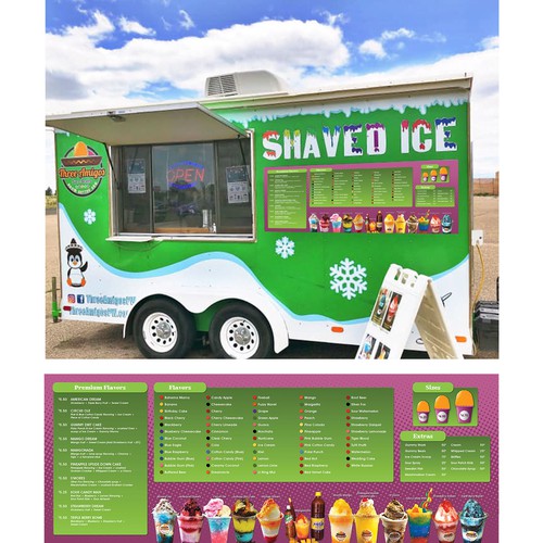 Attractive Menu Design for Shaved Ice Food Truck Design von Daisy Laparra