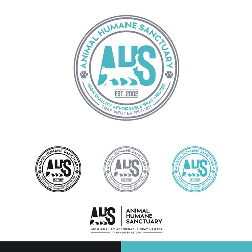 99NONPROFITS: Classy Logo For High Quality Low-Cost Spay Neuter Clinic & Animal Welfare Organization Design by B"n"W