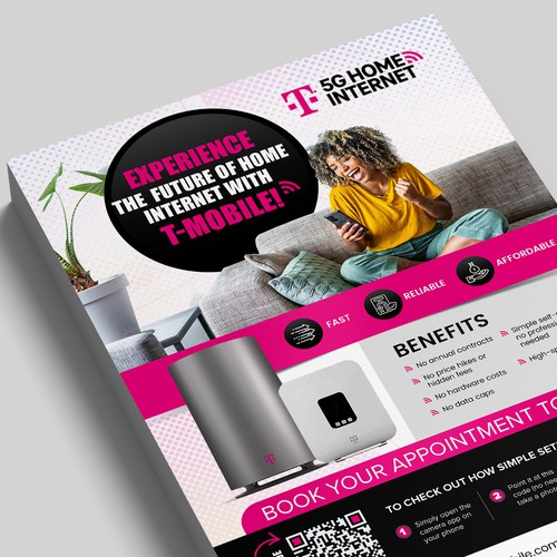 T-Mobile Home Internet Flyer Design by Alphabet ♥