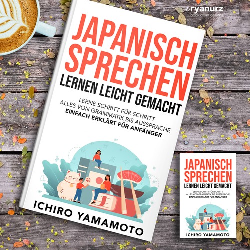 Design Book Cover: Learning to speak Japanese por ryanurz