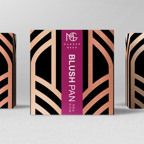 Makeup Geek Blush Box w/ Art Deco Influences Design by bcra