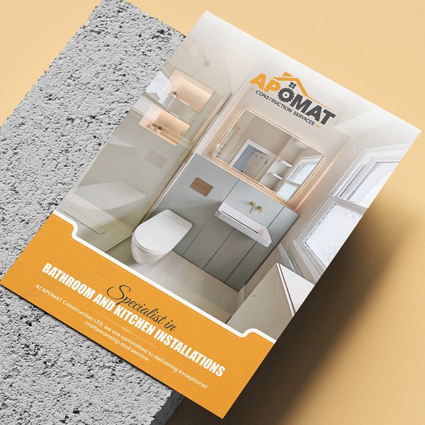 Luxury Construction Flyer Design for Apomat Construction Ltd