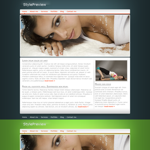 One page Website Templates デザイン by skirilov