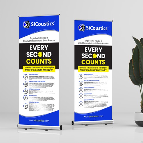 Portrait Banner for Conference_FILE ALREADY STARTED Design von dezignedge*