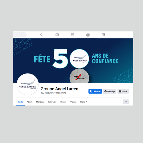 Portada de Facebook propuesta en el concurso por CREATIVE NINJA ✅