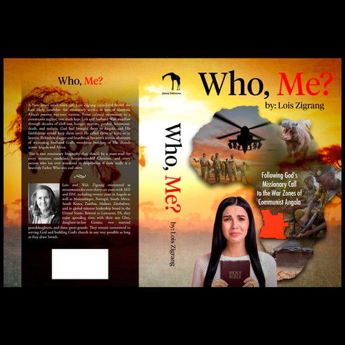 Create an Awesome Nonfiction Book Cover about a Missionary in War-Torn South Africa Design by Ace Silva