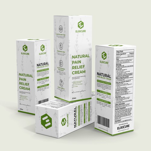 Pain Relief Cream Packaging Design by CUPEDIUM