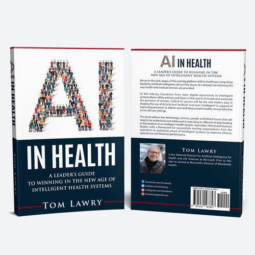 AI in Healthcare - Nonfiction Book Cover Design by iDea Signs