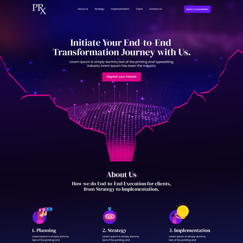 High-End Consulting Website Design Design by Web Hub