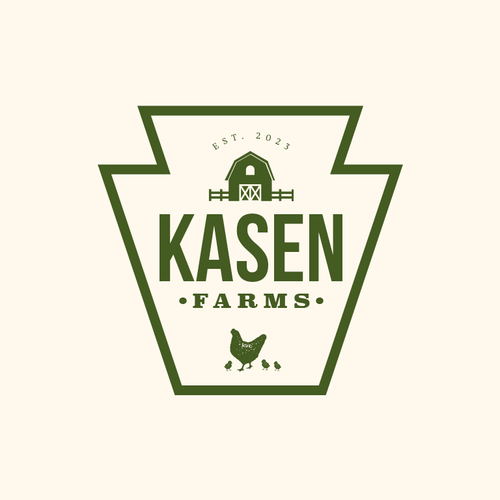 Logo design for small family farm that both dad and 7 year old daughter will love. Design by Andrés Sebastián